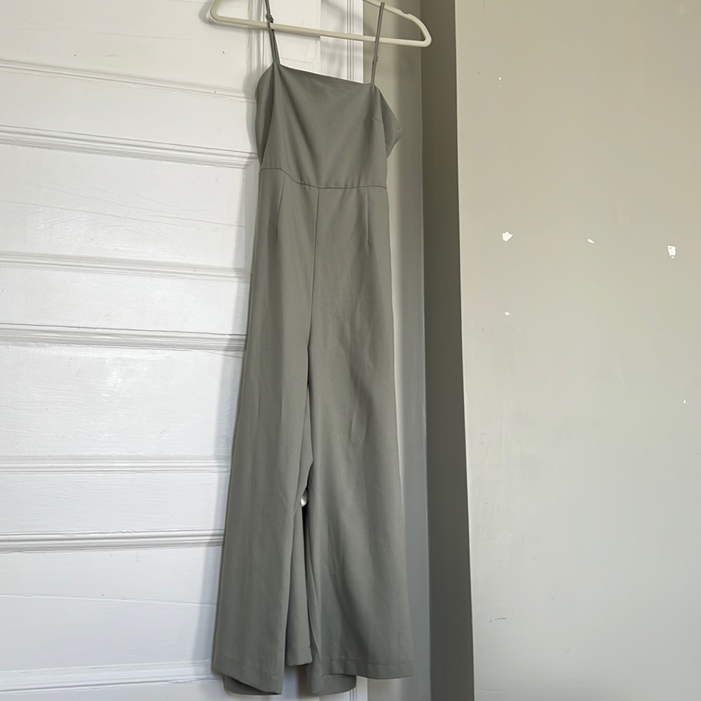 Green Tie Back Jumpsuit